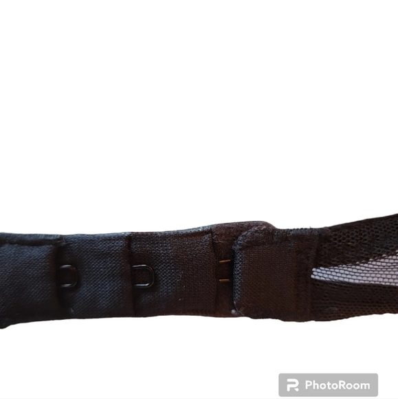 Victoria's Secret Lined Demi Lace Floral Black Size 32D Padded Adjustable Straps - Picture 6 of 10